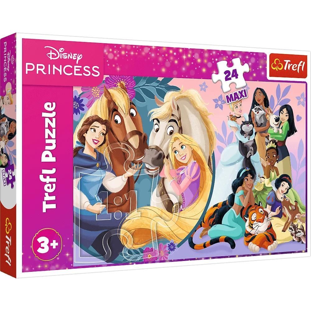 PUZZLE 24 Maxi Uśmiech przyjaźni" Disney Princess 14379