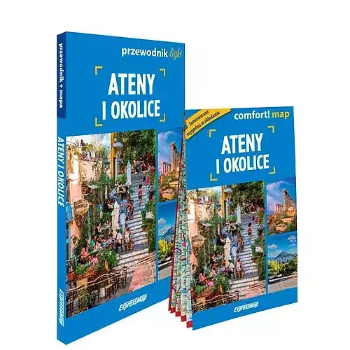 Ateny i okolice light przewodnik + mapa