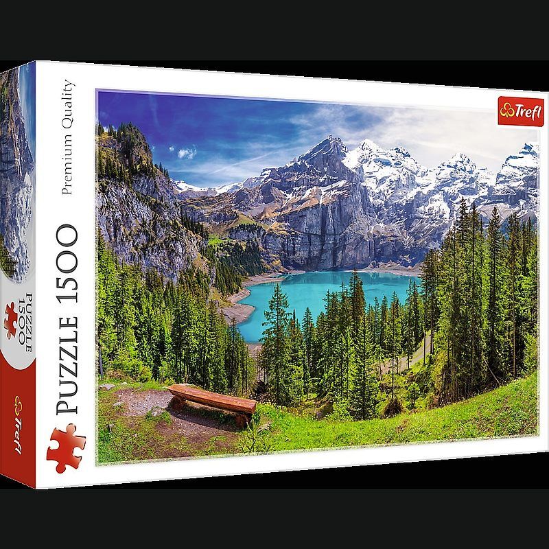 Puzzle 1500 Jezioro Oeschinen Alpy Szwajcaria