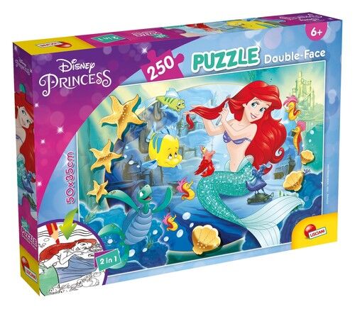 Puzzle dwustronne Księżniczki Arielka 250