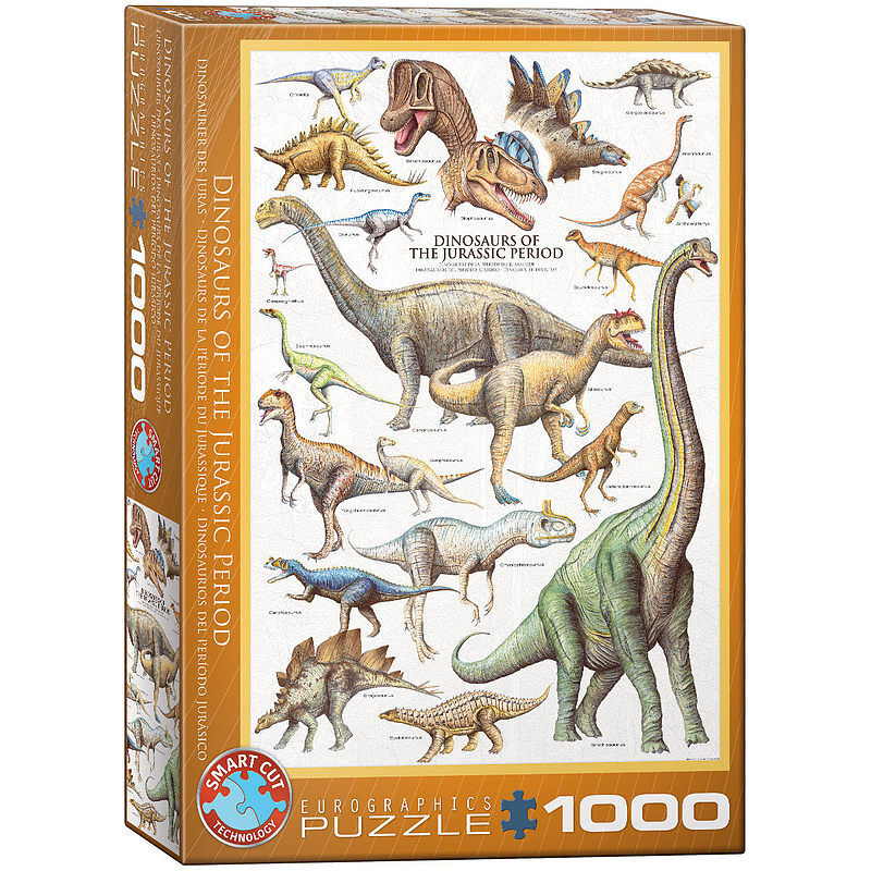 Puzzle 1000 dinozaury z okresu jurajskiego 6000-0099