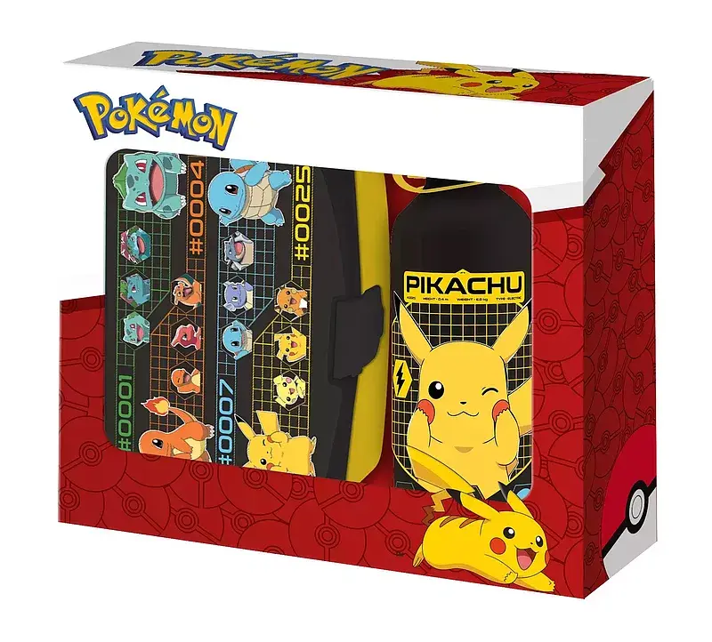 Zestaw śniadaniówka + bidon pokemon 500ml