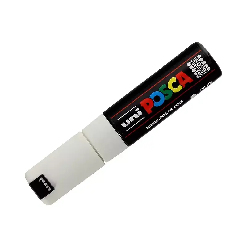 Marker pc-8k biały posca uni paczka 6 szt