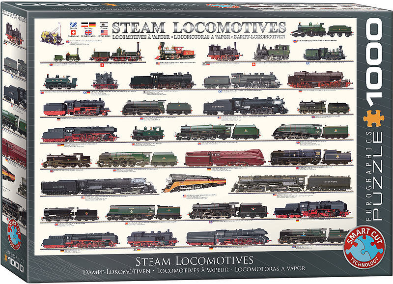 Puzzle 1000 steam locomotives 6000-0090