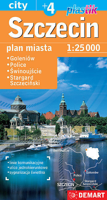 Szczecin +4. Plan miasta Plastik w skali 1:25 000