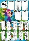 Plan lekcji a4 z tabliczką mnożeni gra