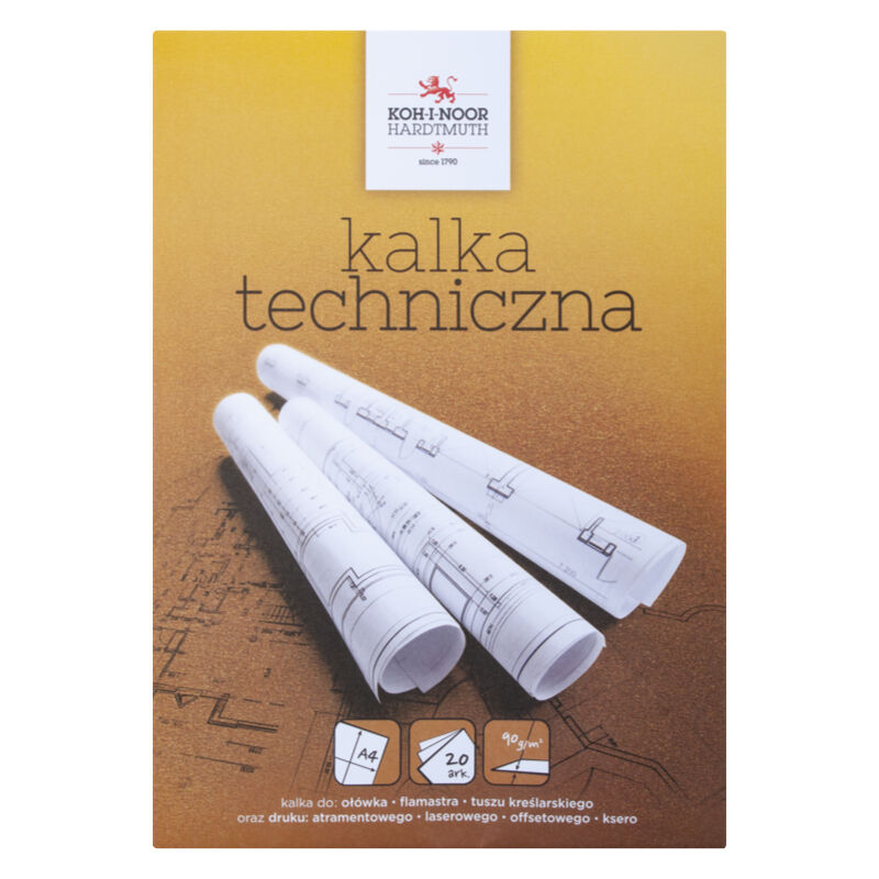 Kalka kreślarska A4 20 ark.90g