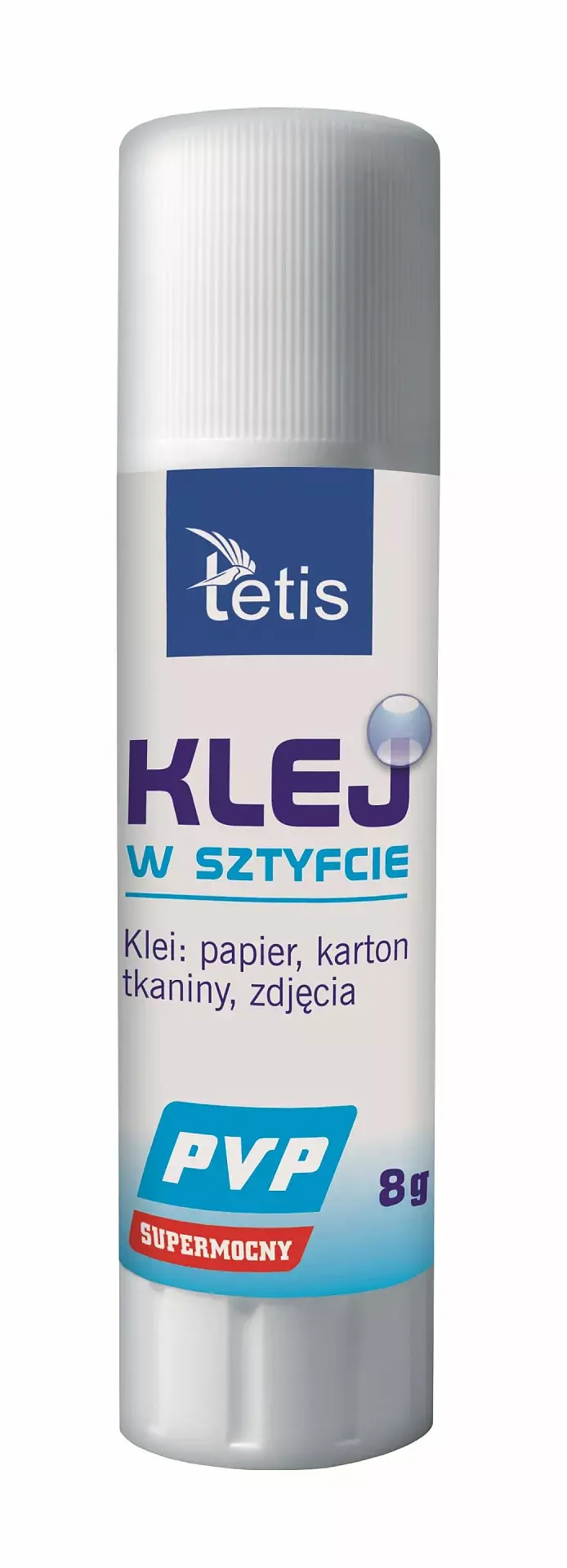 Klej w sztyfcie typu pvp bezbarwny 8g paczka 30 sztuk