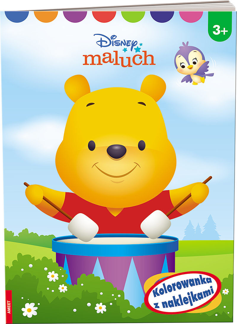 Disney maluch. Kolorowanka z naklejkami na-9203
