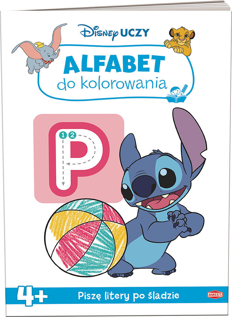 Disney uczy classic alfabet do kolorowania uko-9302