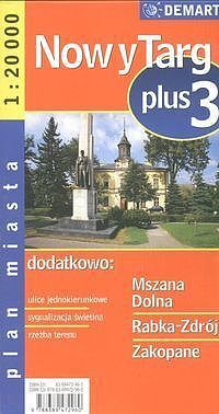 Zakopane - plan miasta (skala 1:20 000)