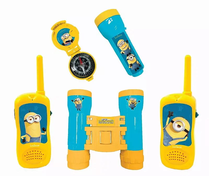 Zestaw przygodowy minionki z krótkofalówkami, lornetką i kompasem rptw12des