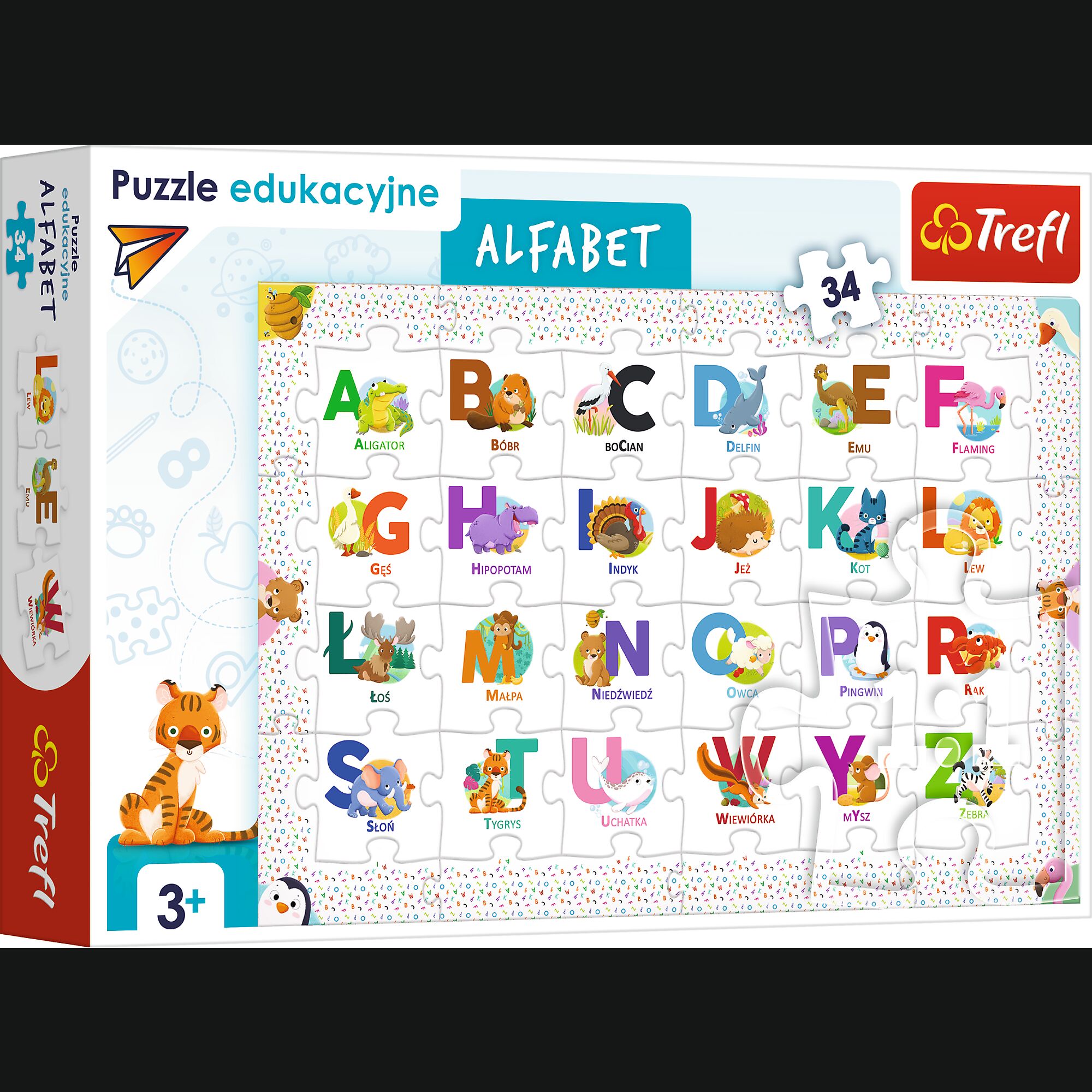 Puzzle Edukacyjne alfabet Polski 15560