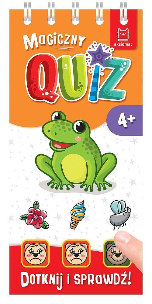 Magiczny quiz z żabką. Dotknij i sprawdź, od 4 lat
