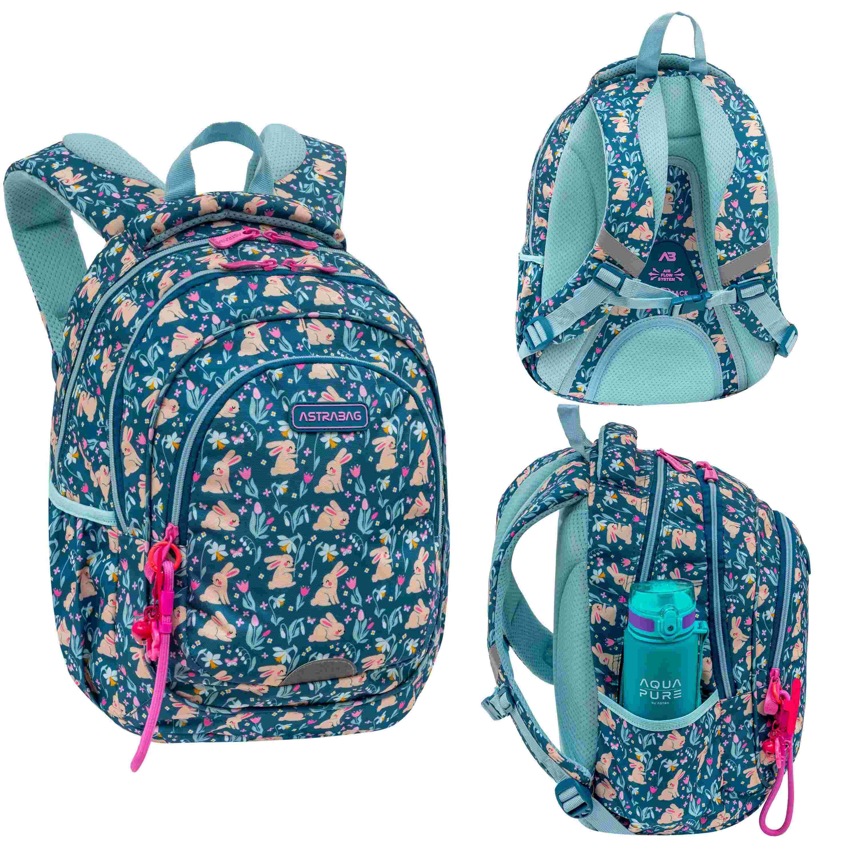 Plecak 3-komorowy Astrabag Candy Bunny