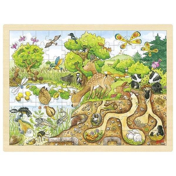 Puzzle 96 natura drewniane