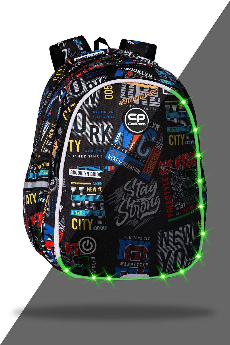 Plecak 2-komorowy coolpack jimmy led big city