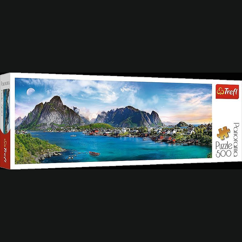 Puzzle 500 panoramiczne archipelag lofoty norwegia 29500