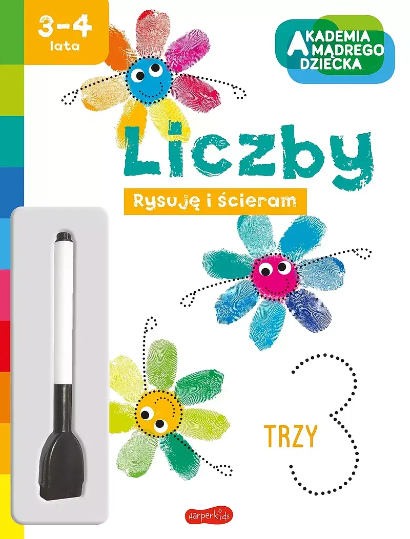 Liczby. Akademia mądrego dziecka. Rysuję i ścieram