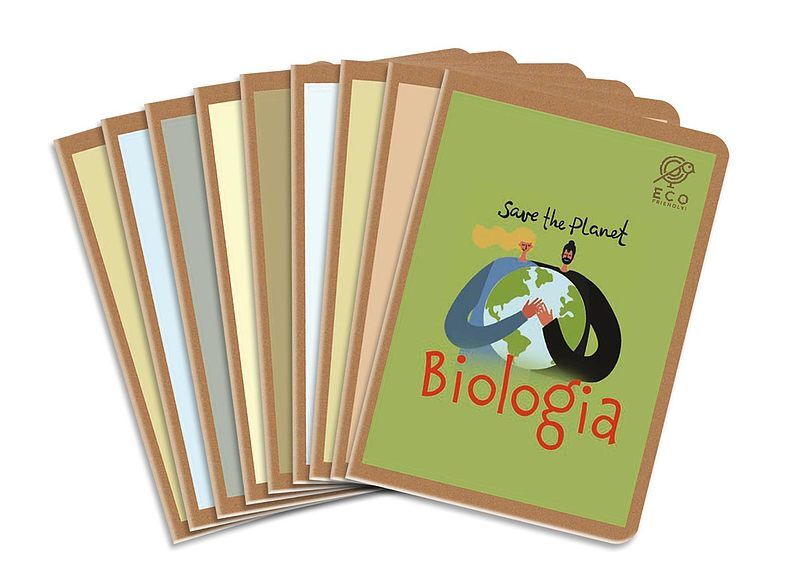 Zeszyt a5 64k tematyczny be eco! pakiet 10 sztuk mix