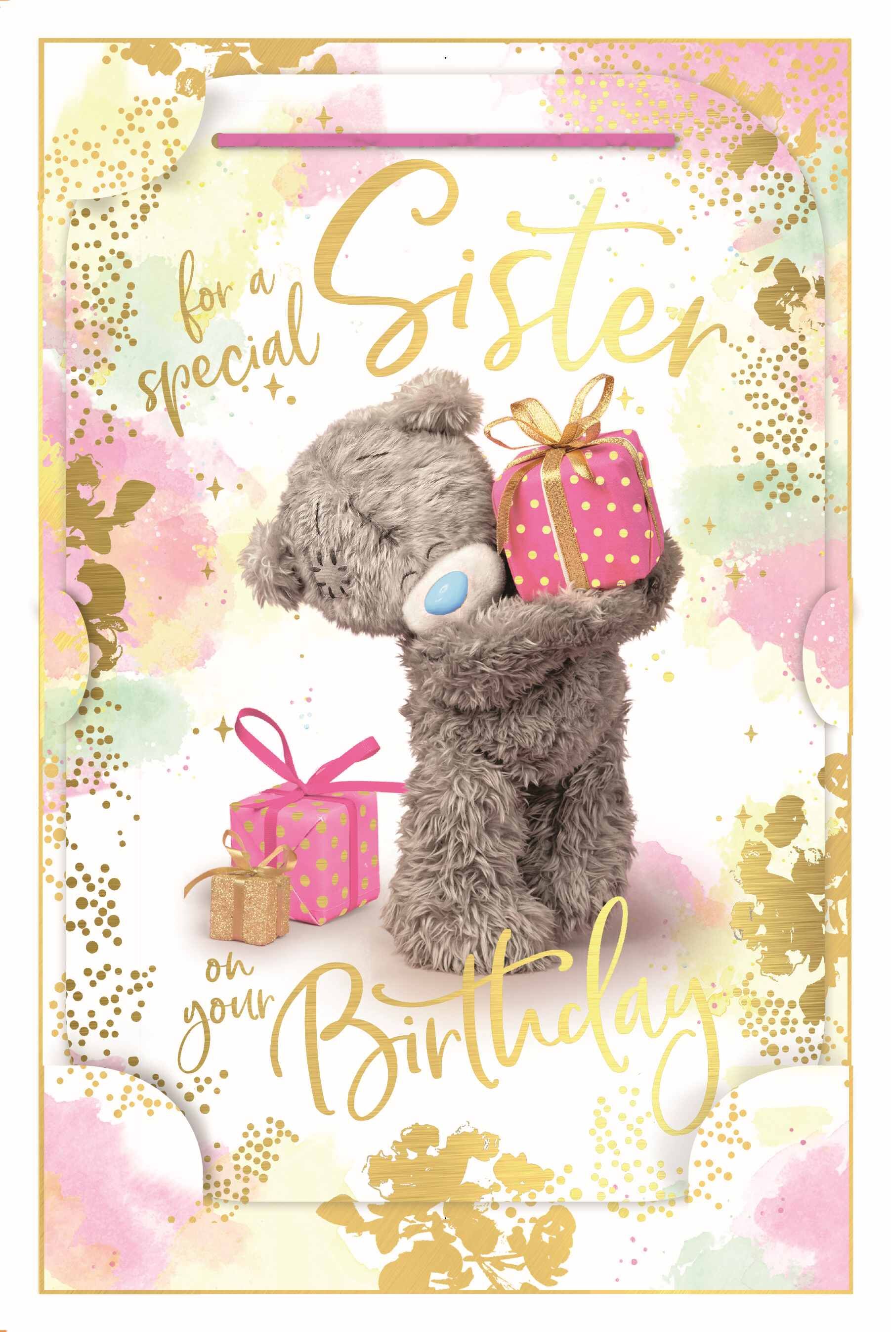 Karnet holograficzny 3D For a Special Sister