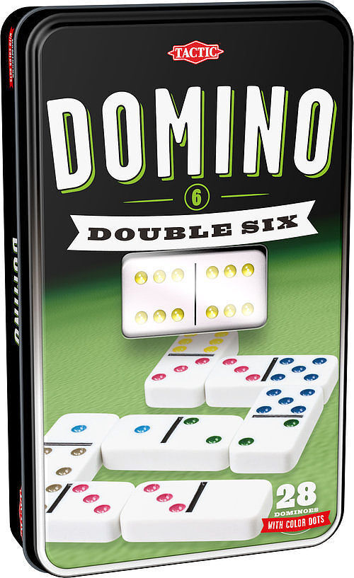 Domino klasyczne szóstkowe (w puszce z oknem)