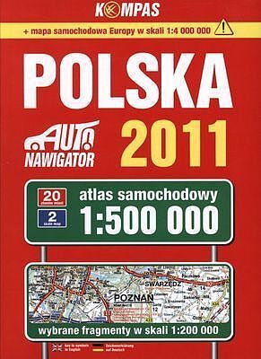 Polska 2011 atlas samochodowy 1:500 000