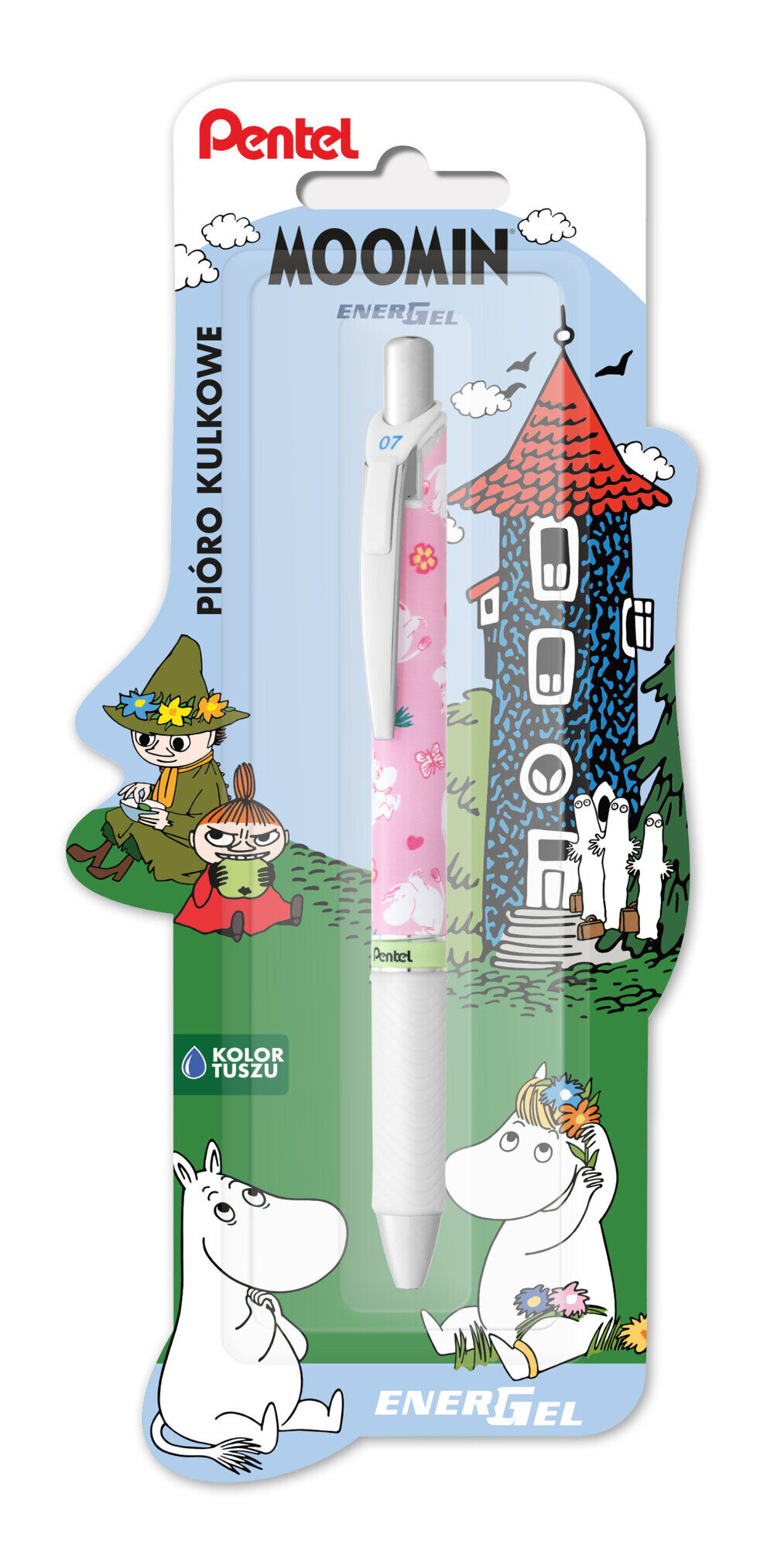 Pióro kulkowe EnerGel  Muminki BL77MM1
