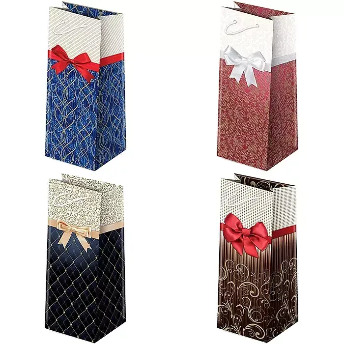 Torebki ozdobne al0-24 kokardy eleganckie 10 sztuk