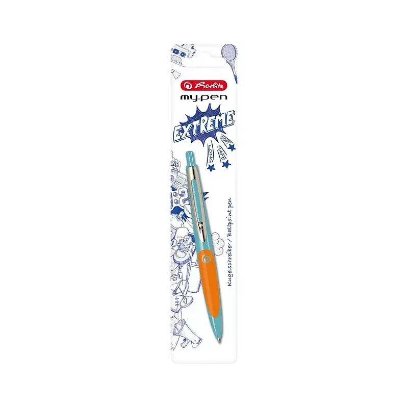 Długopis my. Pen turkusowo-pomarańczowo