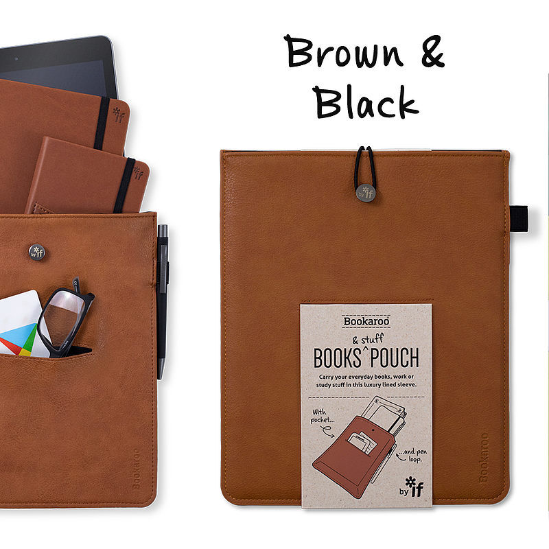 Etui na książkę brązowe bookaroo books & stuff if