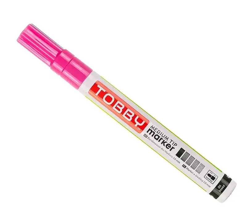 Marker olejowy tobby różowy 1szt
