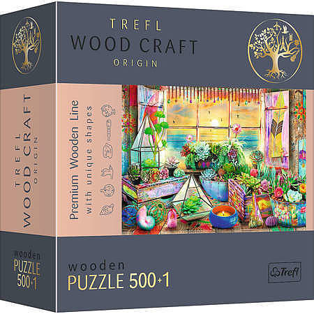 Puzzle 500+1 puzzle drewniane domek na plaży 20166