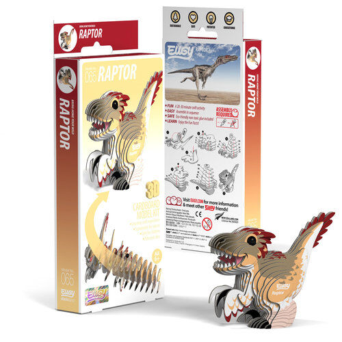 Dinozaur Raptor Eugy Eko Układanka 3D
