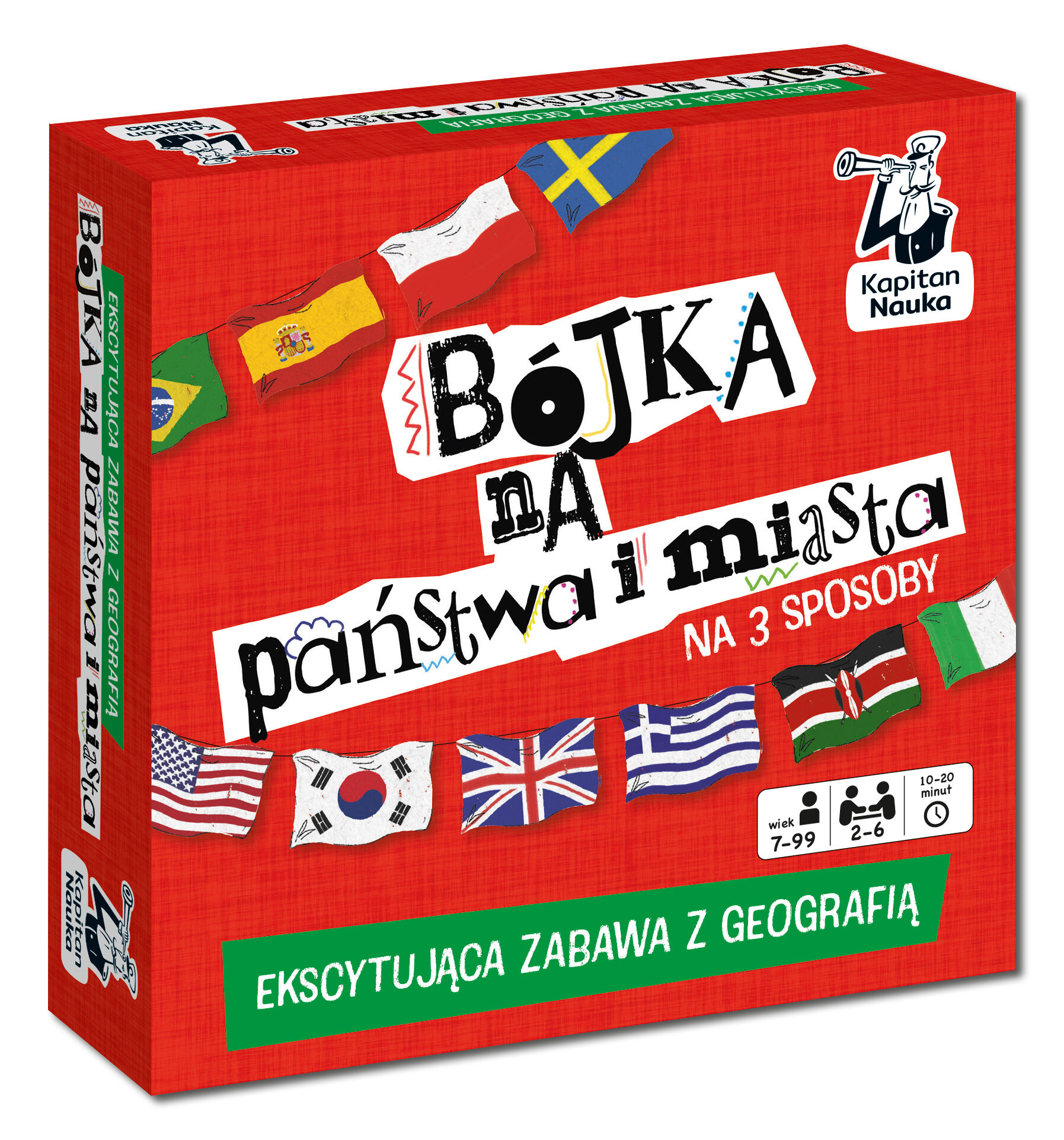 Bójka na państwa i miasta. Gra geograficzna. Kapitan Nauka