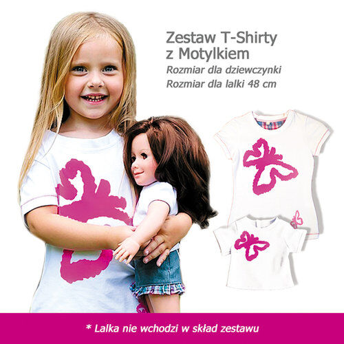 Zestaw T-Shirty z Motylkiem rozmiar 7 lat
