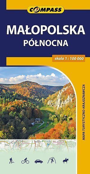 Małopolska Północna. Mapa turystyczno-krajoznawcza w skali 1:100 000