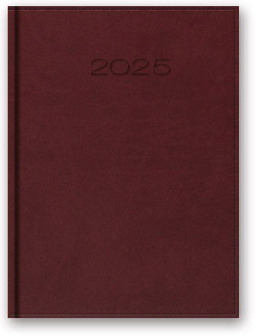 Kalendarz 2025 B5 tygodniowy vivella bordo