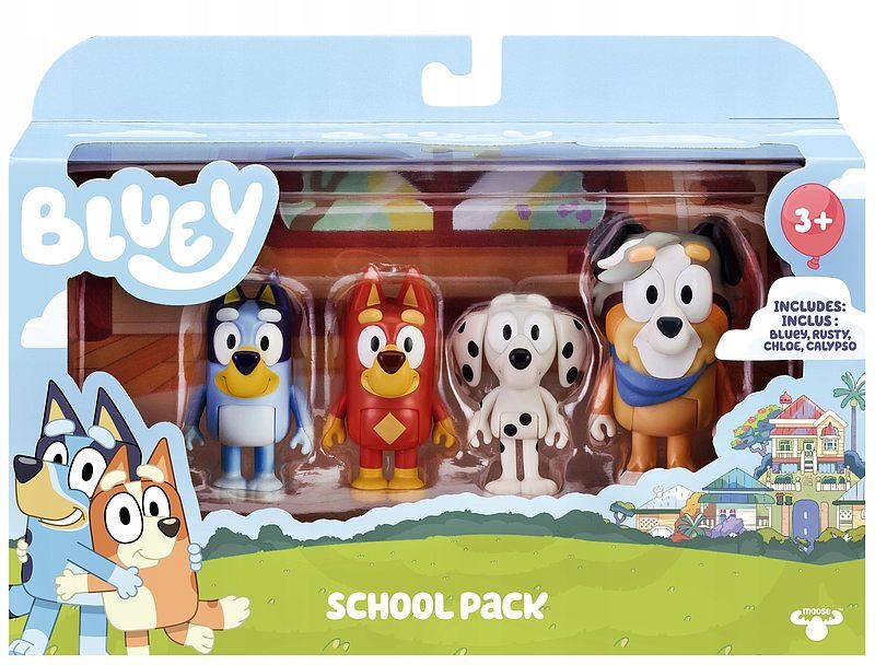 Figurki szkolna paczka bluey blu13052 4pak