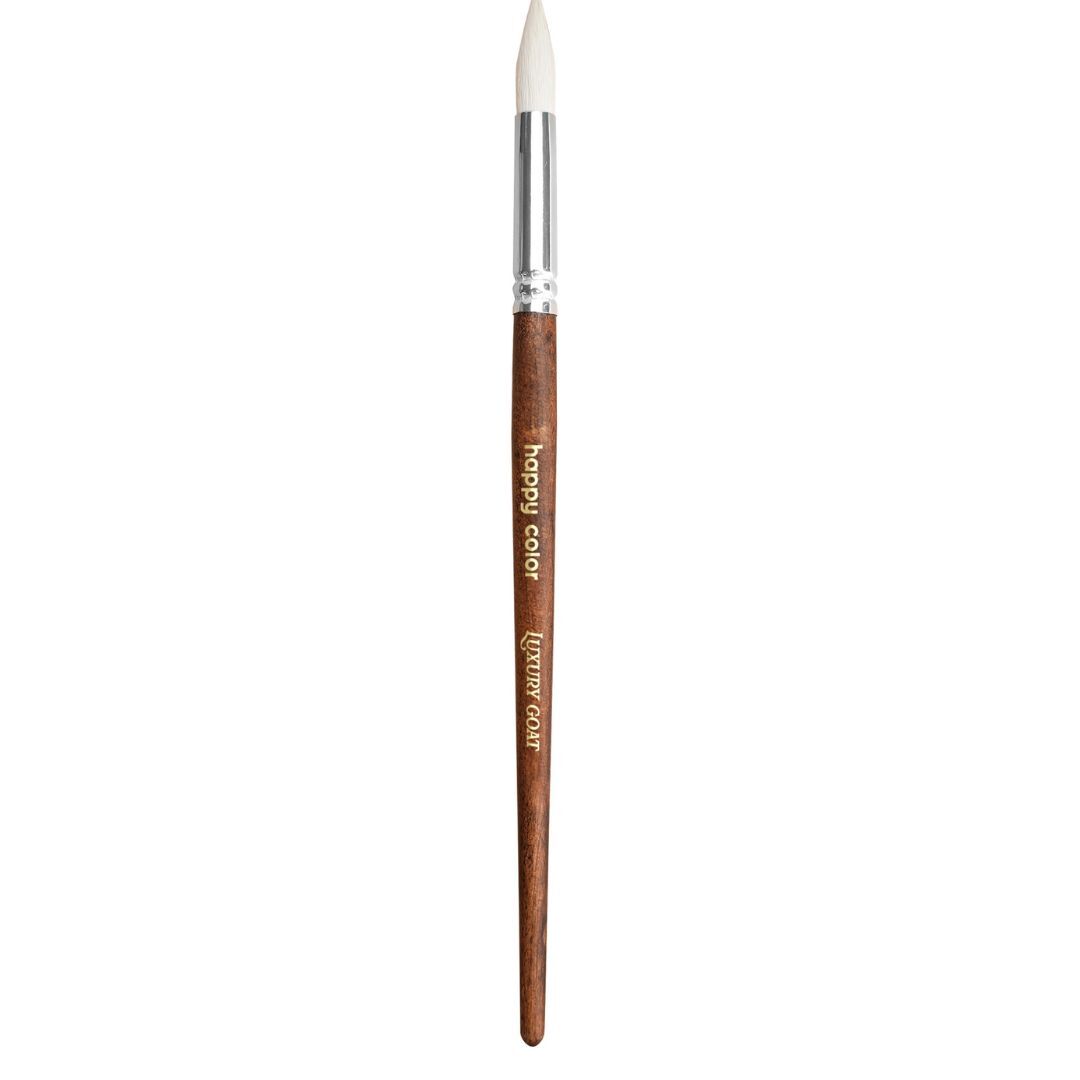 Paczka Pędzel Hobby nr 10 naturalny okrągły 6 sztuk Happy Color