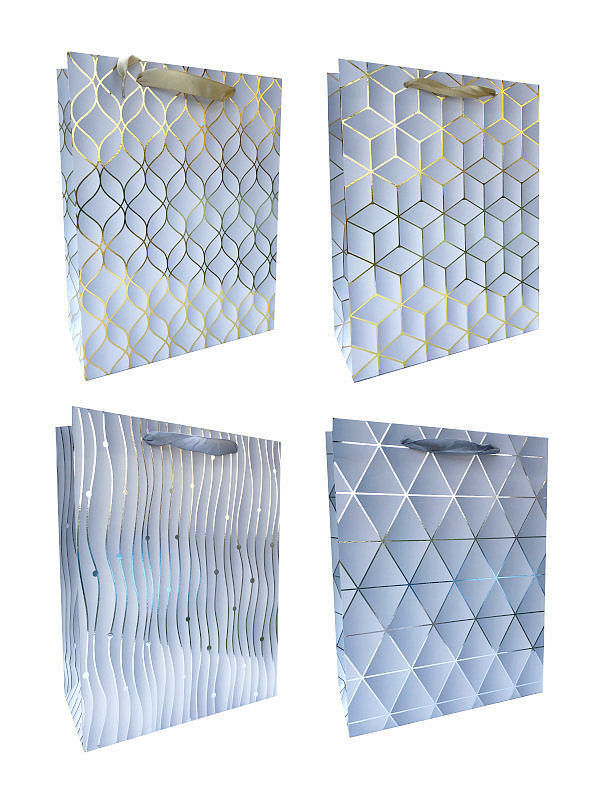 Torebki ozdobne wzory geometryczne jp1015c 12 sztuk
