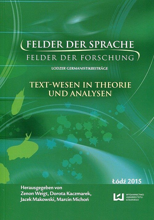 Felder der Sprache. Felder der Forschung
