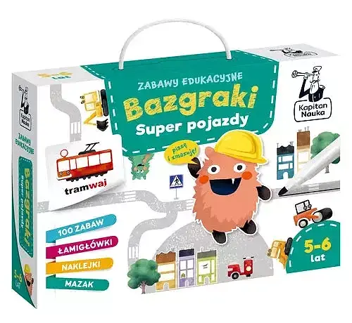 Zabawy edukacyjne. Bazgraki. Super pojazdy