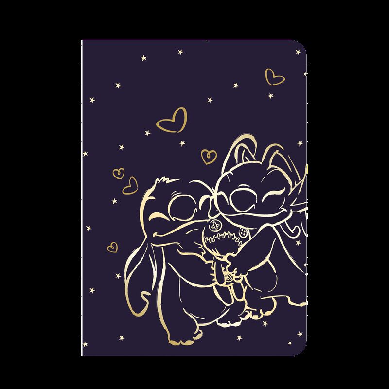 Zeszyt A5 32k.kratka Disney Gold  Stitch wzór 2