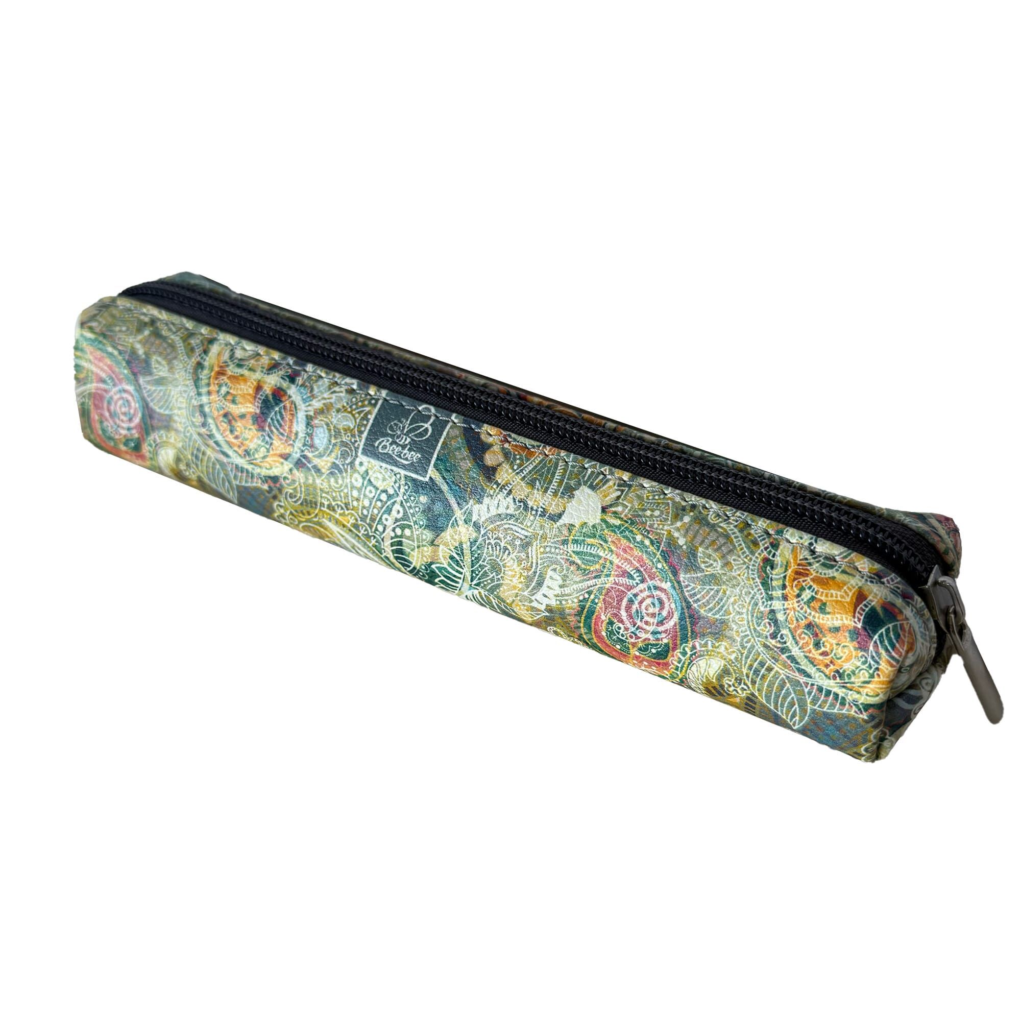 Piórnik mini prostokąt Paisley Gold