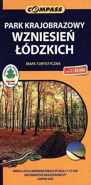 Park Krajobrazowy Wzniesień Łódzkich. Mapa turystyczna w skali 1:30 000