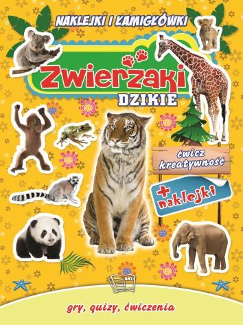 Zwierzaki dzikie z naklejkami