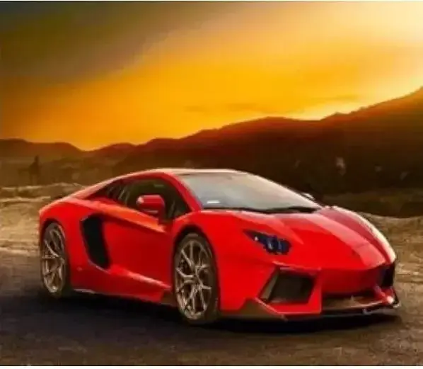 Diamentowa mozaika auto czerwone sportowe  no-1008143
