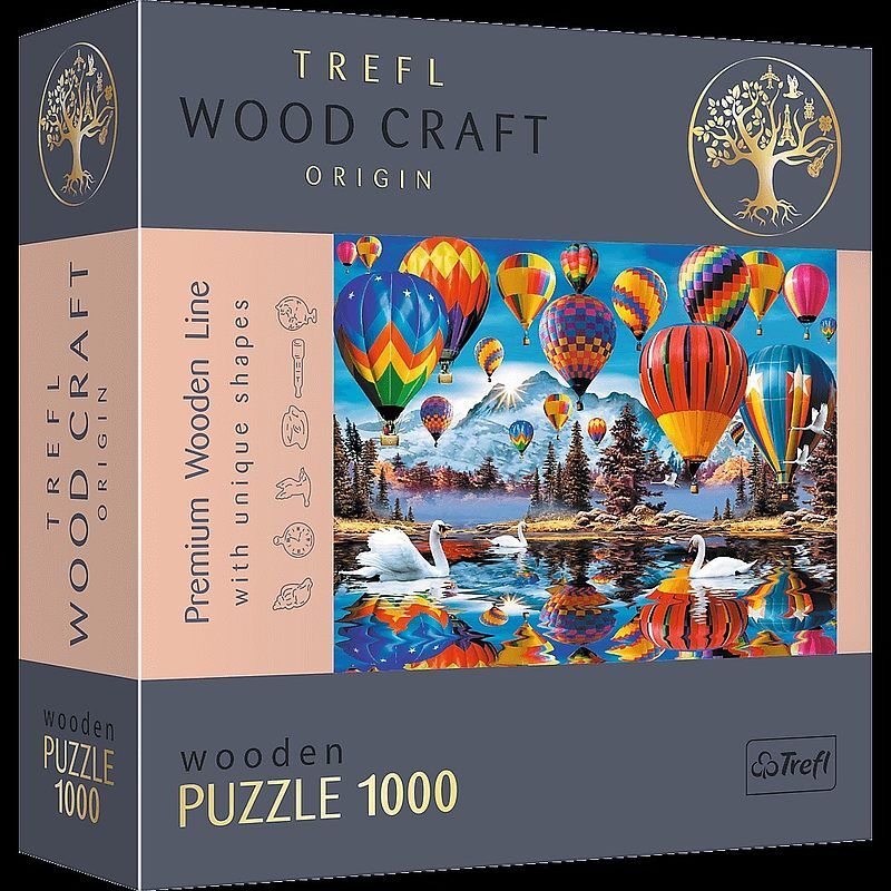 Puzzle 1000 drewniane kolorowe balony 20143