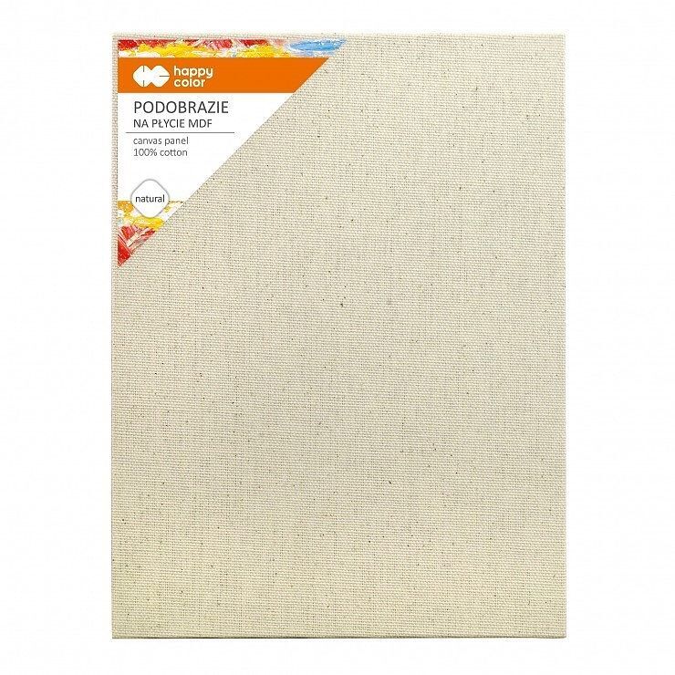 Podobrazie bawełniane naturalne 30x40 impregnowane mdf happy color